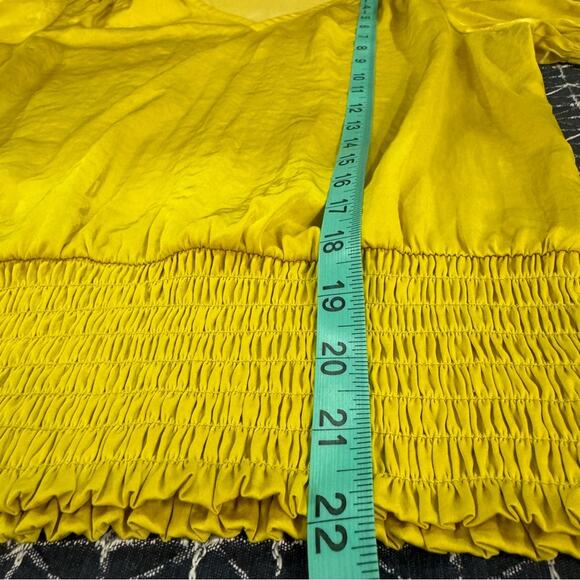 Petite Small Canary Yellow Philosophy Blouse - Picture 9 of 15